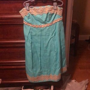 Lily Pulitzer strapless dress size 4